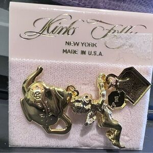 Vintage NWT KIRKS FOLLY Cherub Teapot + tea bag pin